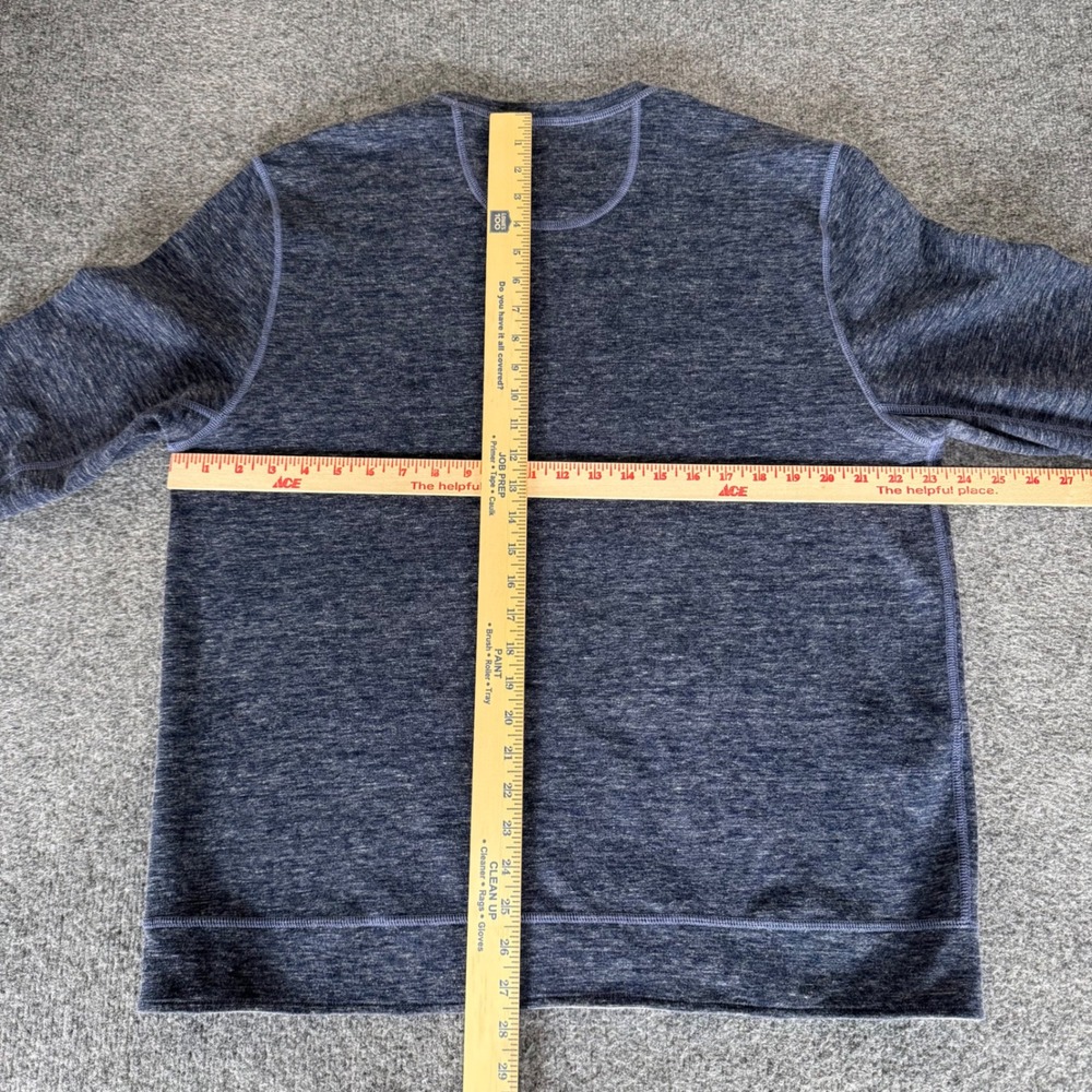 Tommy Bahama Mens Large Blue Crewneck Sweatshirt Long Sleeve Graphic Pullover - Picture 5 of 6